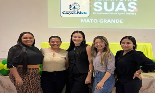 Equipe da Assistência Social de Caiçara do Norte marcou presença na capacitação sobre o Território SUA