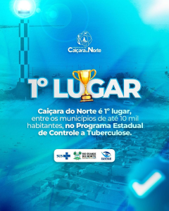 Caiçara do Norte/RN é 1º lugar no controle da tuberculose entre cidades com até 10 mil habitantes