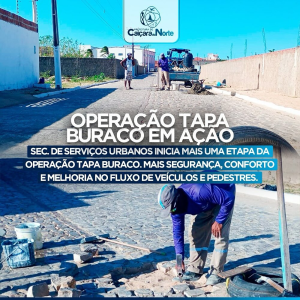 Operação Tapa Buraco em ação